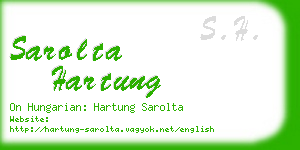 sarolta hartung business card